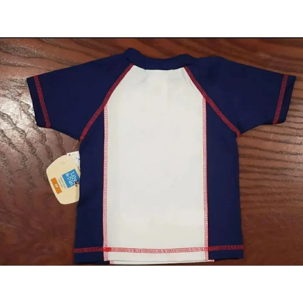Lily & Dan Toddler Swim Shirt UPF 50+ Protection - Beach Pool Outdoor